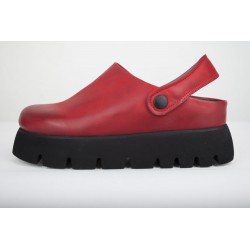 Lofina red leather shoe...