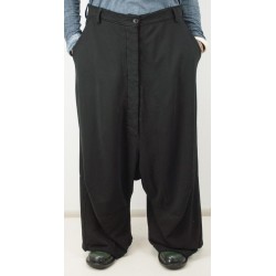 Katoenen wijde broek met...